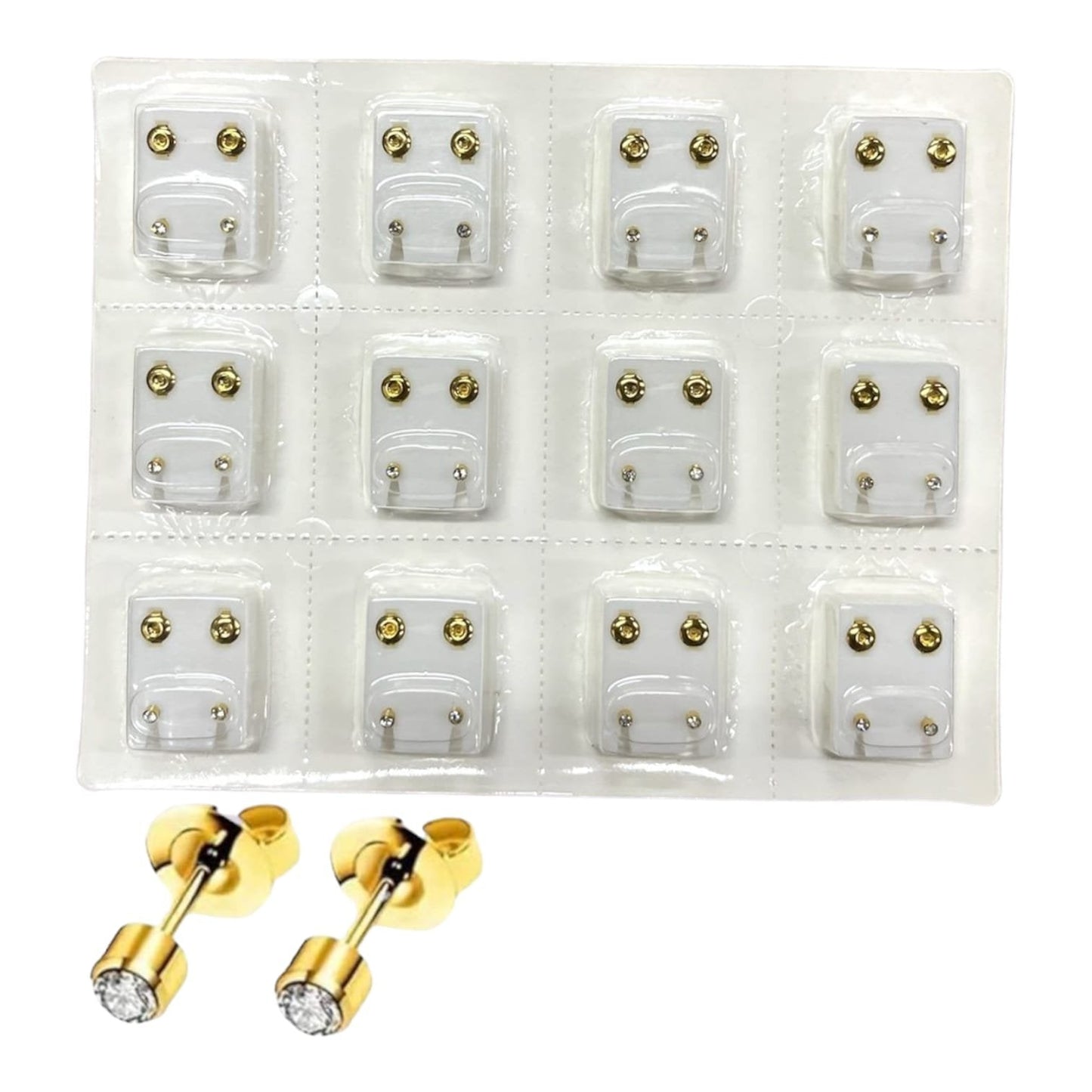 Topo Acero Antilergico X12 Blanco 4mm SP2206097-1