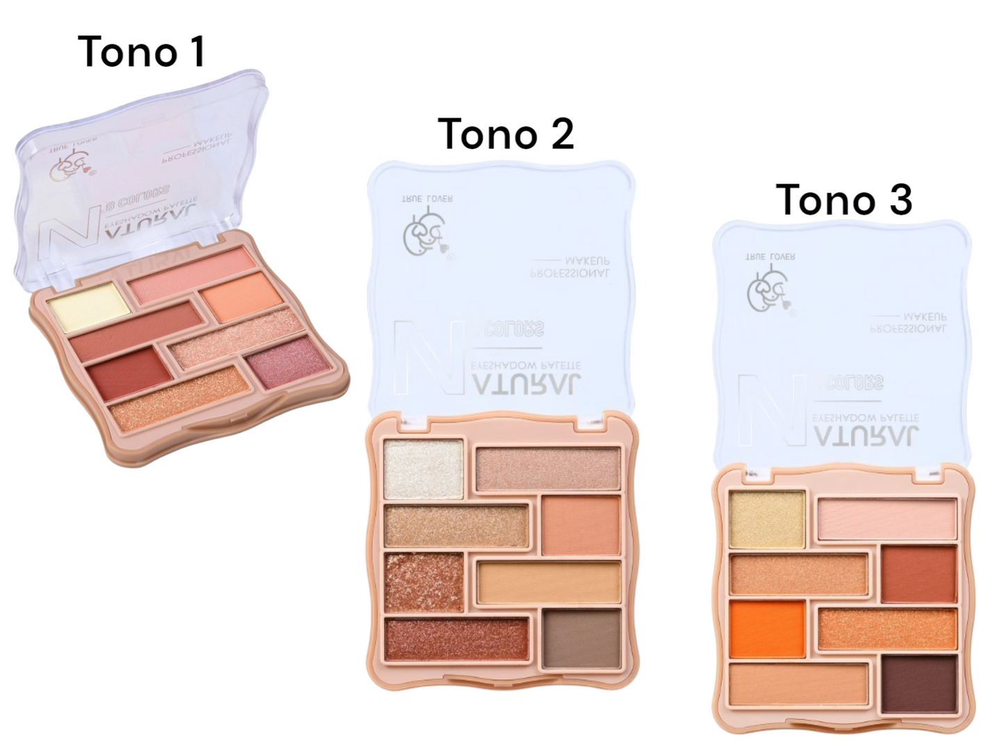 Sombra de ojos efecto natural 8 tonos