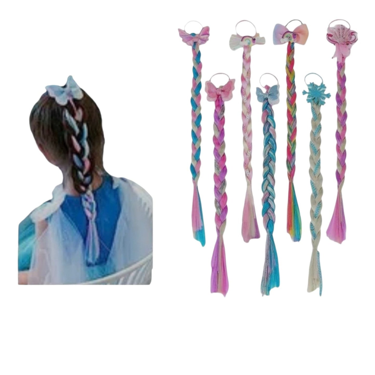Trenza De Cabello De Colores DK-2627