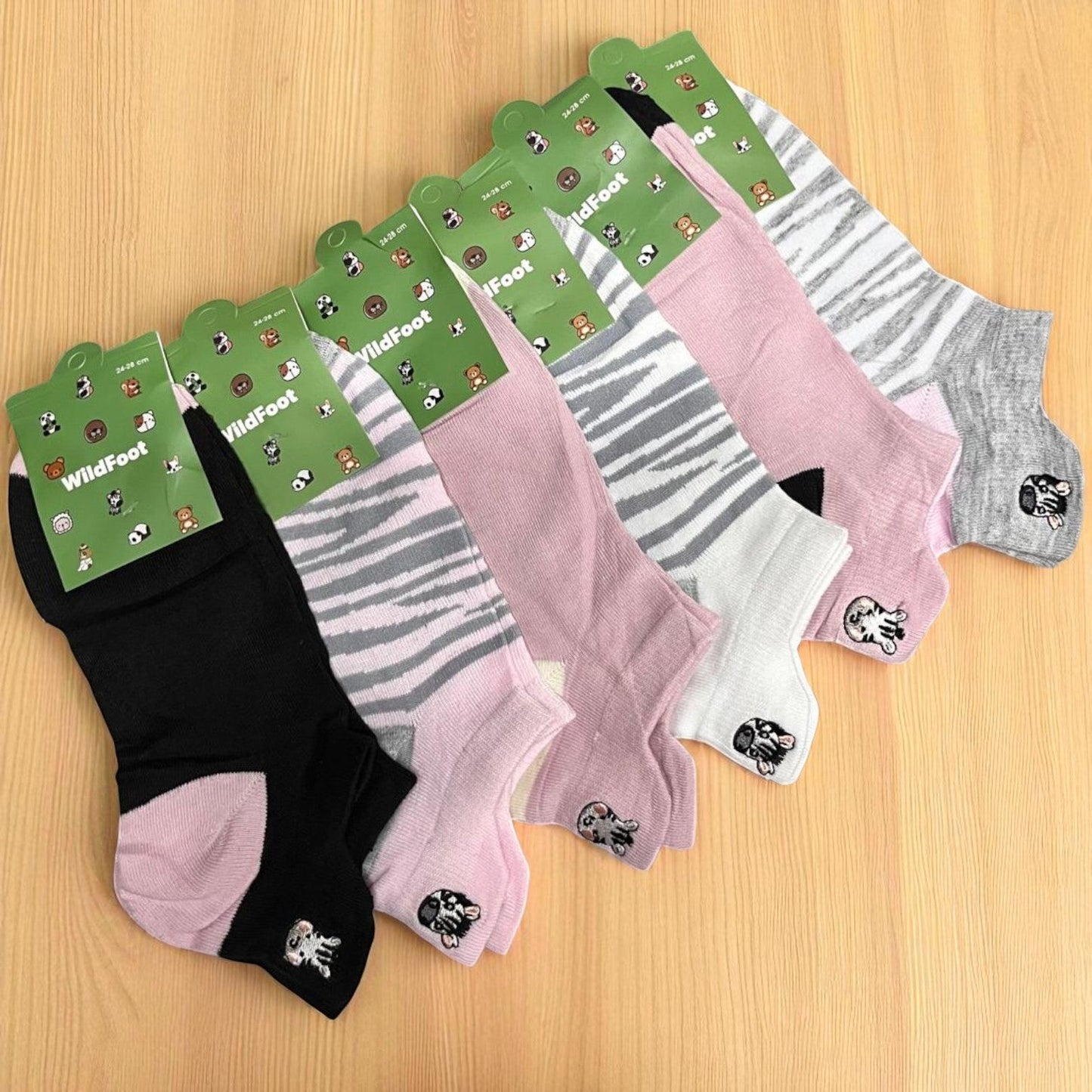 Media Bordada Zebras