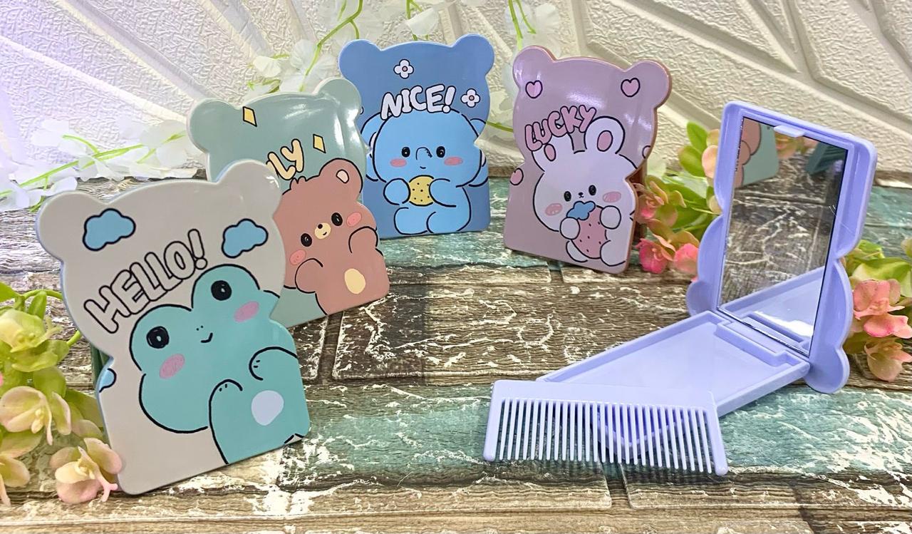 Espejo Portátil Con Peinilla
