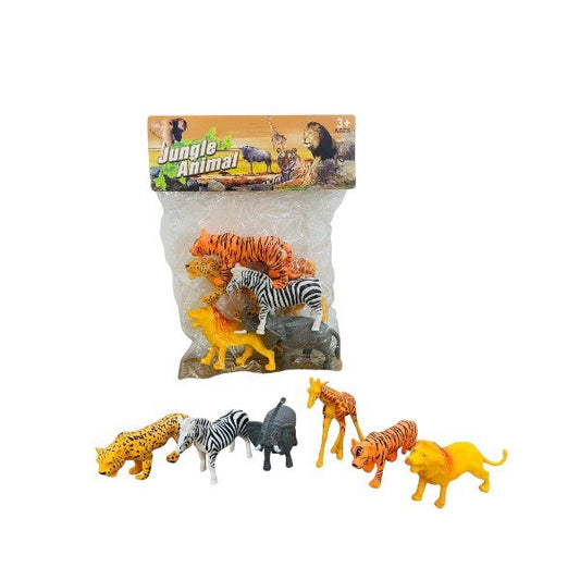 Set Animales Salvajes Plasticos X6 Pcs Dk-1737