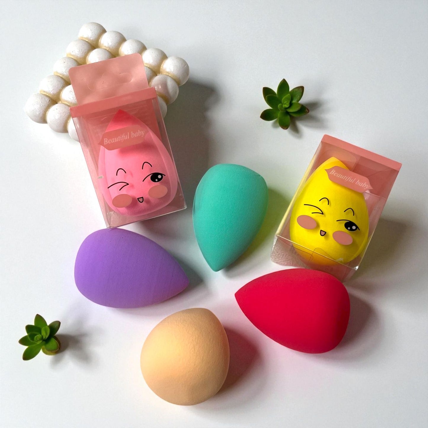 Pomo De Maquillaje Individual Huevo