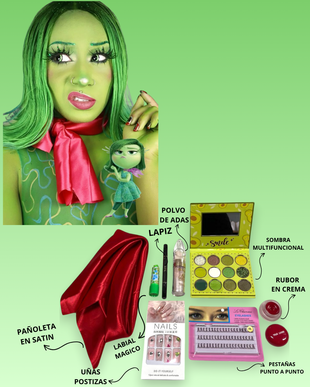 Combo Look Verde de Envidia